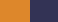 Naranja Flúor - Azul Marino