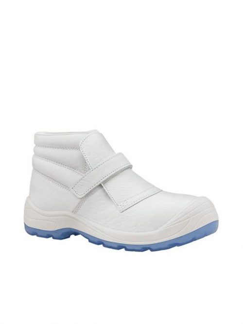 Fragua-Velcro-totale-S2-Blanco-bota-blanca-antibacterias-velcro FUSBA Ropa de trabajo