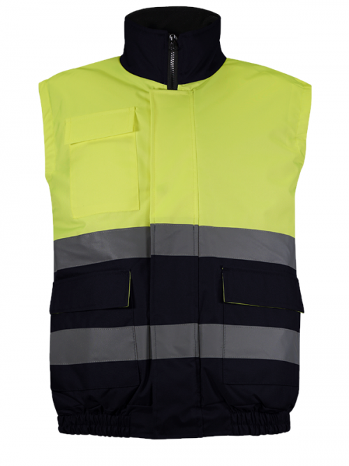 wr715-chaleco-oxford-impermeable-amarillo-marino FUSBA Ropa de trabajo